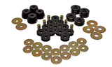 Energy Suspension Body Mount Bushing Sets - Black - 5.4102G