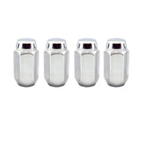 McGard Hex Lug Nut (Cone Seat) M12X1.75 / 13/16 Hex / 1.815in. Length (4-Pack) - Chrome - 64019