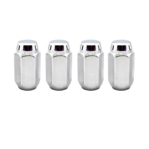 McGard Hex Lug Nut (Cone Seat) M12X1.75 / 13/16 Hex / 1.815in. Length (4-Pack) - Chrome - 64019