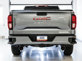 AWE Tuning 4th Gen GM 1500 5.3L 0FG Catback Split Rear Exit (Flat Bumper) - Quad Chrome Tips - 3015-32205