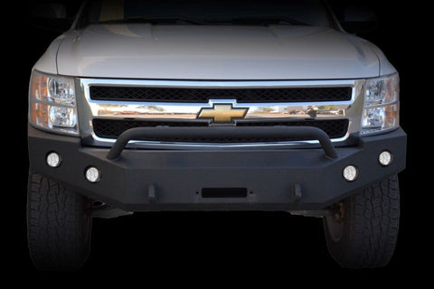 DV8 Offroad 07-13 Chevrolet Silverado 1500 Front Bumper - Black Powdercoat - FBCS1-01