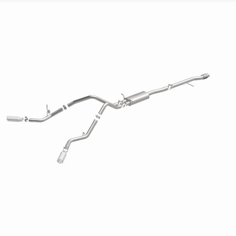 Magnaflow 14 Chev Silverado V8 5.3L CC/EC Cab Dual Split Behind Rear Tires Exit SS Cat Back Perf Exh - 15269