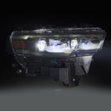 AlphaRex 25-26 Dodge Ram 1500 Luxx LED Proj Headlights -Alpha Black w/Activ Lit/Seq Signal/Switchbk - 880906
