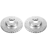 Power Stop 13-14 Mercedes-Benz C300 Front Evolution Drilled & Slotted Rotors - Pair - EBR877XPR