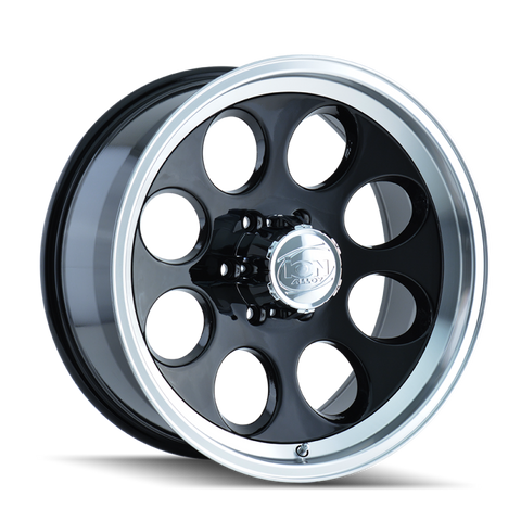 ION Type 171 16x10 / 8x165.1 BP / -38mm Offset / 130.8mm Hub Black/Machined Wheel - 171-6181B
