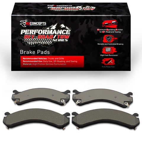 R1 01-10 GMC Sierra 3500 HD 4WD Rear Off-Road/Tow Brake Pads - 2400-0909-00