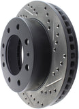 StopTech 01-09 Chevrolet Silverado 2500HD 3500 Front Left Slotted & Drilled Rotor - 127.66059L