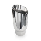 Stainless Works Conical Double Wall Slash Cut Exhaust Tip - 4in Body 3in Inlet - 799300