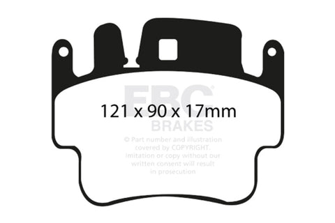 EBC Racing 97-02 Porsche 911 (996) RP-1 Front/Race Rear Brake Pads (Pair Only) - DP81514RP1