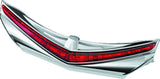 Kuryakyn L.E.D. Rear Fender Tip 12-17 GL1800 Chrome Red Lens - 3236