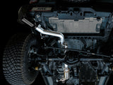 AWE Tuning 2021+ Ford Bronco 0FG Single Rear Exit Exhaust w/Diamond Black Tip & Bash Guard - 3015-23789