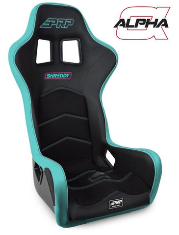 PRP Shreddy Alpha Composite Seat- Black/Teal - SHRDYA3901-01