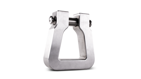 Body Armor 4x4 Mega D-Ring Machined Silver Single - 5141-M