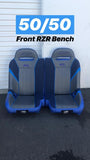 PRP Polaris RZR S 900/XP 1000/Turbo/Turbo S GT/S.E. 50/50 Front Suspension Bench Seat - A65