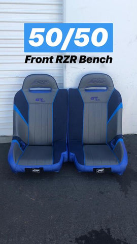 PRP Polaris RZR S 900/XP 1000/Turbo/Turbo S GT/S.E. 50/50 Front Suspension Bench Seat - A65