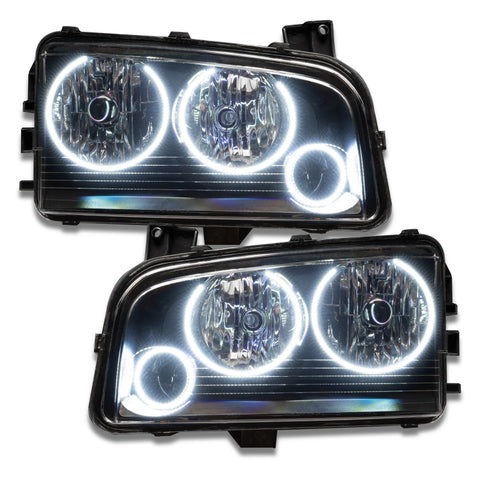 Oracle 05-10 Dodge Charger SMD HL (Non-HID) - Triple Halo - White - 8197-001