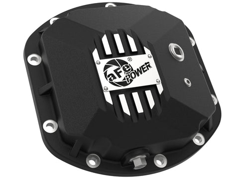 aFe Street Series Dana 30Front Differential Cover Black w/ Machined Fins 97-18 Jeep Wrangler - 46-71130B