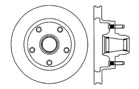 StopTech Slotted & Drilled Sport Brake Rotor - 127.65001R