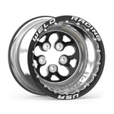 Weld Alpha-1 15x12 / 5x4.75 BP / 3in. BS Black Wheel - Black Double Beadlock MT - 83B-512276MB