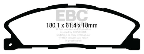 EBC 13+ Ford Taurus 3.5 Twin Turbo SHO Redstuff Front Brake Pads - DP33019C