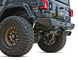 Gibson 07-10 Jeep Wrangler JK X 3.8L 2.5in Patriot Series Axle-Back Dual Split Exhaust - Blk Ceramic - 70-0001