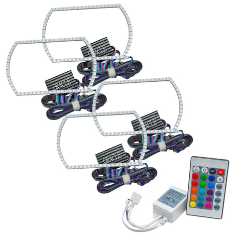 Oracle Chevy Silverado 07-13 Halo Kit Square Style - ColorSHIFT w/ Simple Controller - 2358-504