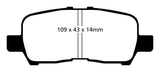 EBC 05-09 Buick Allure (Canada) 3.6 Yellowstuff Rear Brake Pads - DP41684R