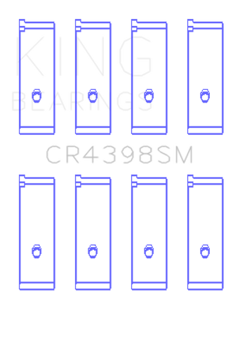 King Honda L13A4/L15A (Size 0.5) Connecting Rod Bearing Set - CR4398SM0.5