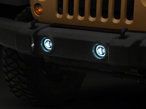 Raxiom 18-23 Jeep Wrangler JL Axial Series Angel Eye LED Fog Lights - J177415