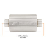 Mishimoto Universal Resonator with 2.5in Inlet/Outlet - Brushed - MMEXH-RES-25BR