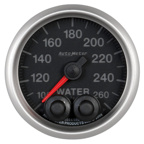 Autometer Elite 52mm 100-260 Degrees F Water Temperature Peak and Warn Gauge w/ Electronic Control - 5654