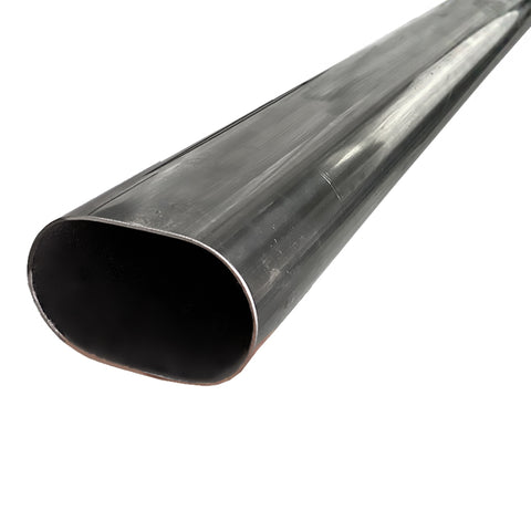Granatelli 5ft Long 3.0in Oval Stainless Steel Tubing - 313535