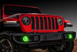Oracle Jeep Wrangler JL/Gladiator JT LED Surface Mount Fog Light Halo Kit - Green - 1215-004