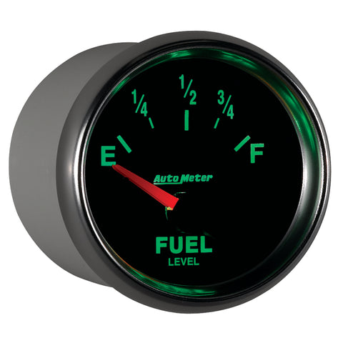 Autometer GS 52mm 0-90 ohms Short Sweep Electronic Fuel Level GM Gauge - 3813