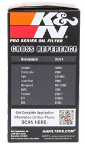 K&N Oil Filter for Hyundai/Kia V6 12-15 Azera/Sedona/10-15 Santa Fe/14-15 Cadenza - PS-7030