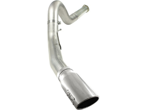 aFe MACHForce XP 5in DPF-Back Stainless Steel Exh Sys, polished tip,Ford Diesel Trucks 11-14 V8-6.7L - 49-43055-P