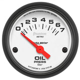Autometer Phantom 2-1/16in 0-7 BAR Electric Oil Pressure Gauge - 5727-M