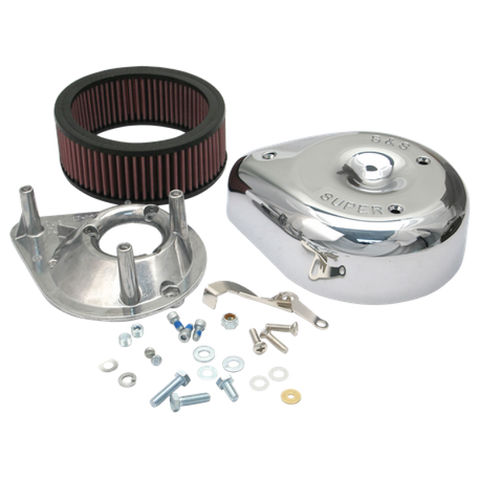 S&S Cycle 55-84 BT/57-85 Sportster Models Teardrop Air Cleaner Kit for S&S Super E/G Carb - 17-0400