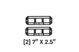 DV8 Offroad Universal Molle Panels - 7In x 2.5In PAIR - UNMP-01