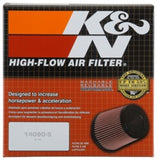 K&N Universal Rubber Filter 5in Flange ID x 6.5in Base OD x 4.5in Top OD x 4.125in Height - RU-5163