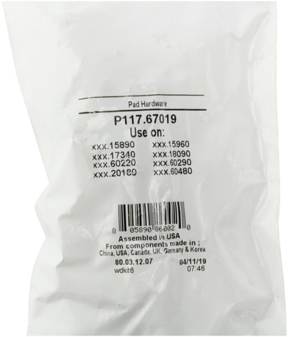 StopTech 17-20 Ford F-450/F-550 Super Duty Sport Performance Front/Rear Brake Pads - 309.20180