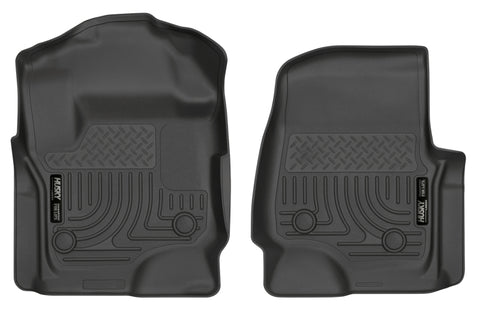Husky Liners 17 Ford F-250 Super Duty SuperCab WeatherBeater Black Floor Liners - 13321