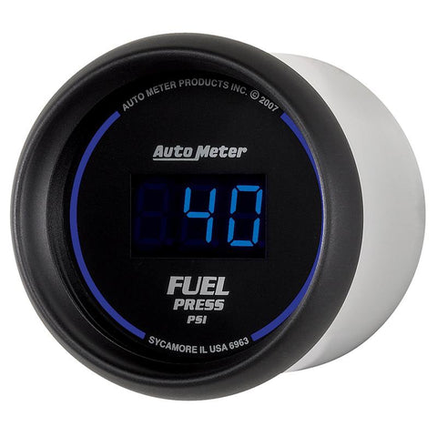 Autometer 52.4mm 1-100 PSI Black Digital Fuel Pressure Gauge - 6963
