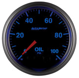 Autometer Elite 52mm Oil Pressure Peak and Warn Gauge w/ Electronic Control - 5652