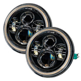 Oracle 07-18 Jeep Wrangler JK Switchback LED Halo Headlights - Amber/White - Switchback - 5769-123