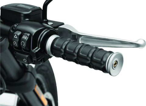 Kuryakyn Dillinger Grips Throttle-By-Wire Silver - 6674