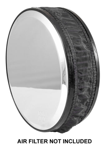 K&N Air Filter Wrap Black Round for Harley Davidson 91-97 Sportster/Glide/Softail/Fat Boy/Low Rider - RK-3901PK
