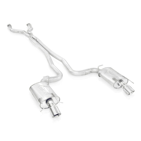 Stainless Works 2009-15 Cadillac CTS-V Wagon 3in Catback System X-Pipe Chambered Mufflers 4in Tips - CTSV9WGCBC
