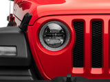 Raxiom 18-22 Jeep Wrangler JL/JT Axial Series LED Headlights- Black Housing (Clear Lens) - J133763