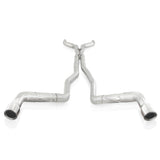 Stainless Works 10-15 Camaro 6.2L 3in Dual Chambered Catback System X-Pipe Factory Connect - CA11CB